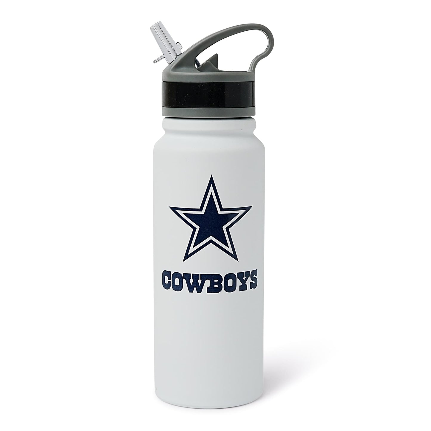Dallas Cowboys Swagger 25-Ounce Stainless Steel Flip-Top NFL Water Bottle