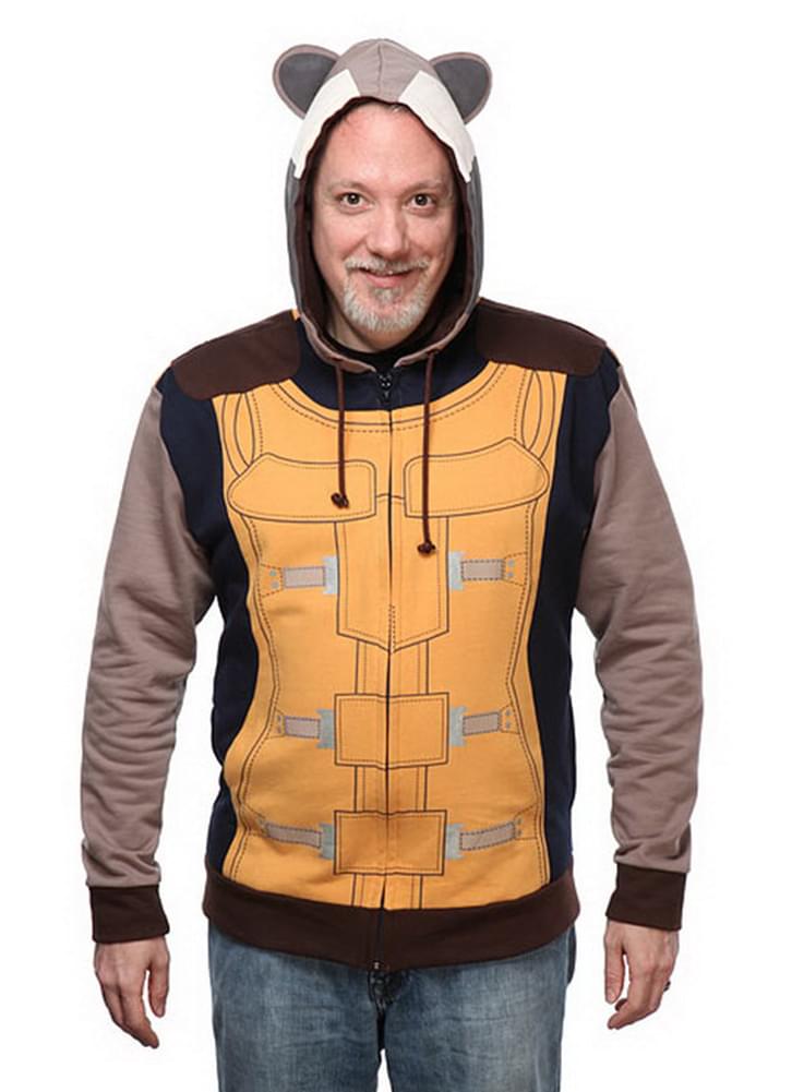 Marvel Guardians Of The Galaxy Rocket Raccoon Adult Hoodie Large