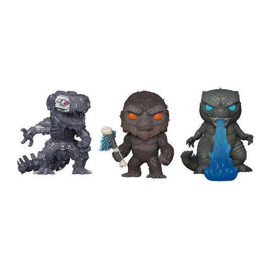 Godzilla vs Kong Funko POP 3 Pack | Godzilla | Mechagodzilla | Kong