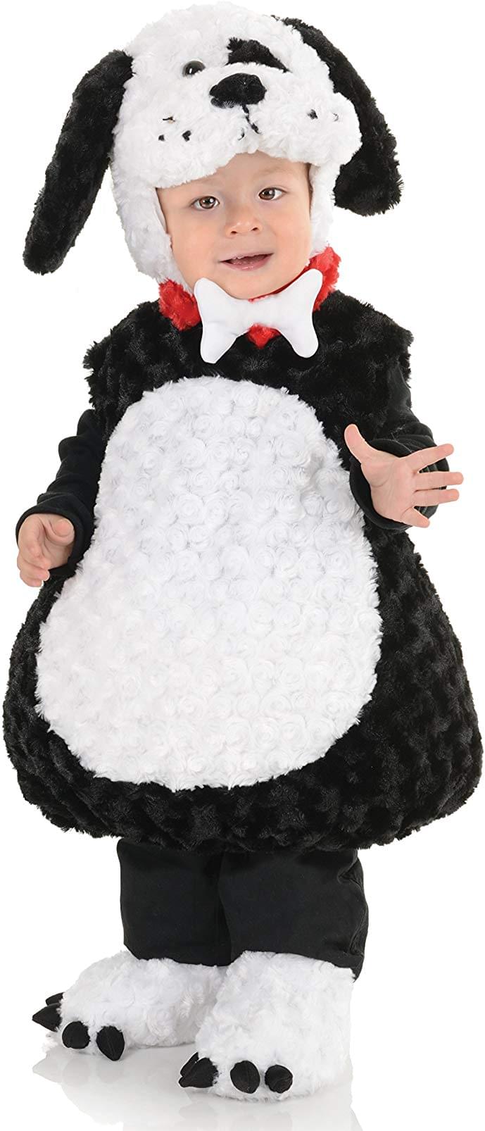 Black and White Puppy Belly Babies Toddler Costume | X-Small