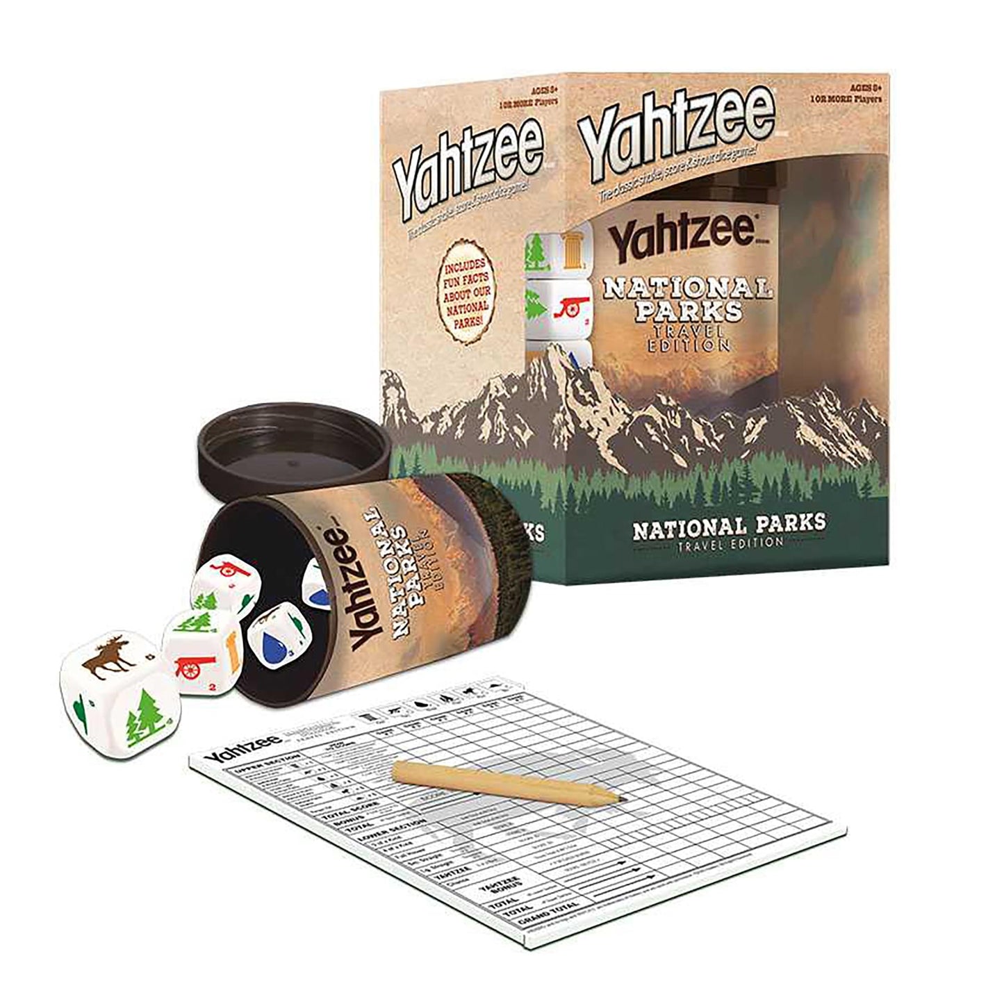 National Parks Yahtzee Dice Game