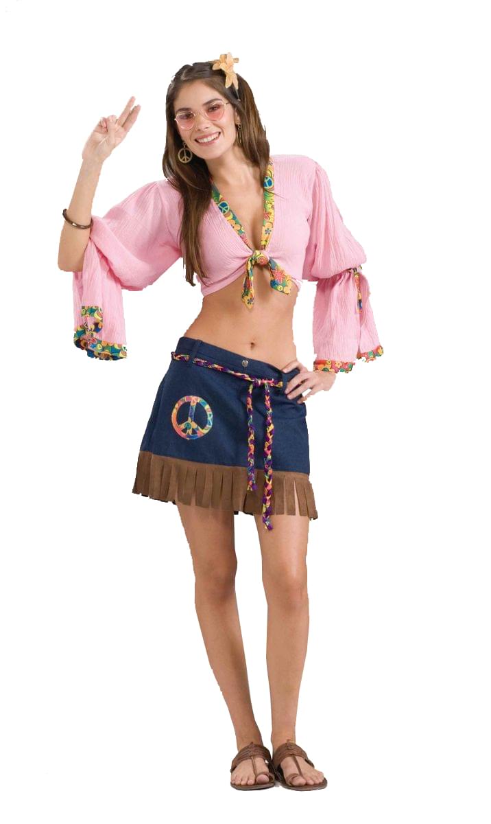 Sexy Generation Hippie Chickie Costume Skirt Adult One Size Fits Most