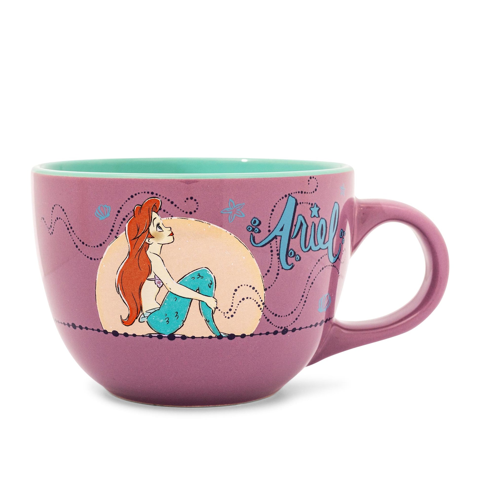 Disney The Little Mermaid Ariel Moonlight Ceramic Soup Mug | Holds 24 Ounces