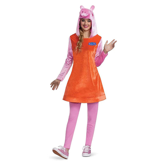 Peppa Pig Mummy Pig Deluxe Adult Costume | Small (4-6)