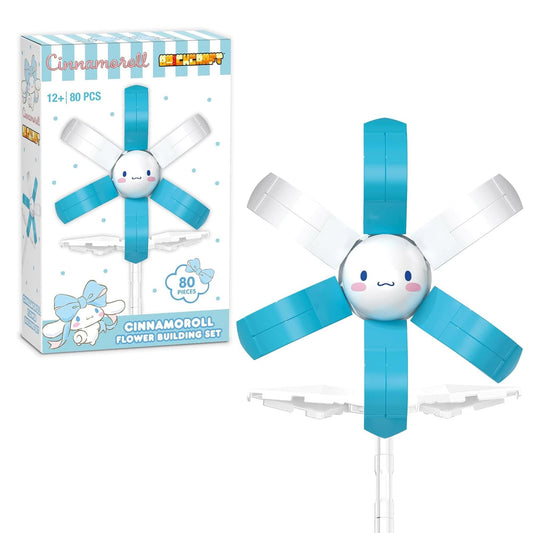Sanrio Cinnamoroll Flower 80 Piece Brick Building Set