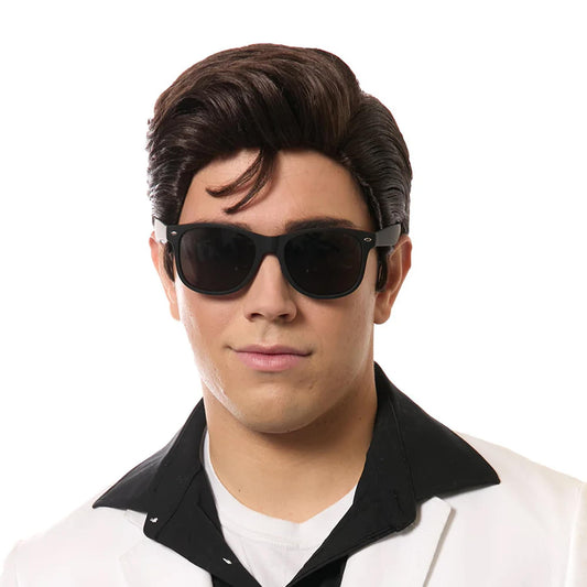 King of Rock Adult Costume Wig | Black