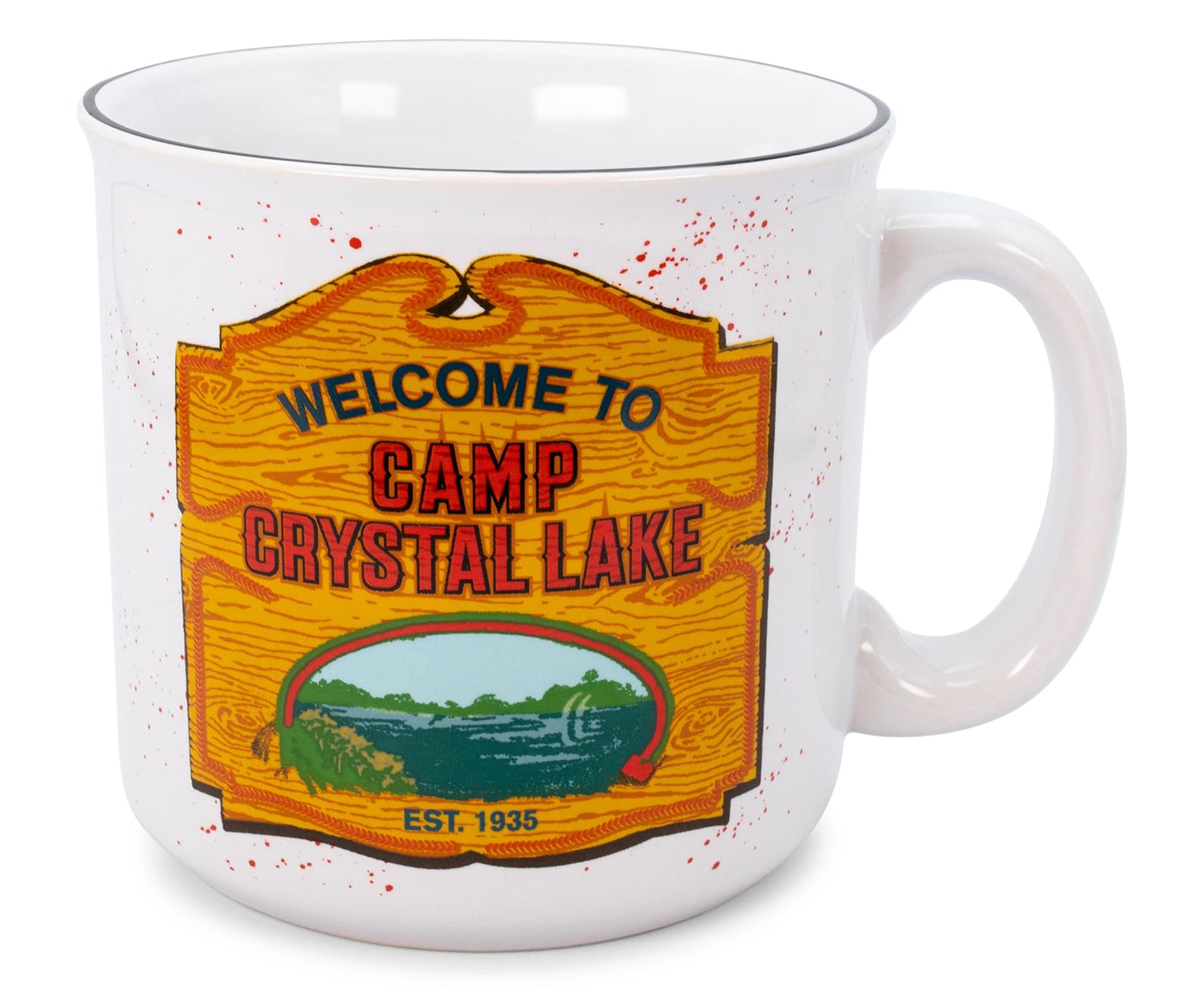 Friday the 13th Welcome To Camp Crystal Lake Ceramic Camper Mug | 20 Ounces