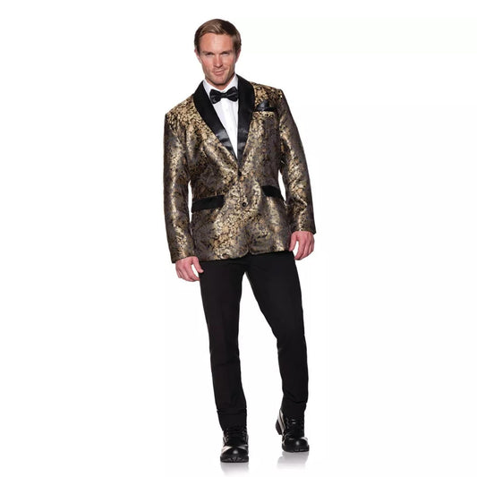 Gold Jacard Jacket Adult Costume Accessory | One Size