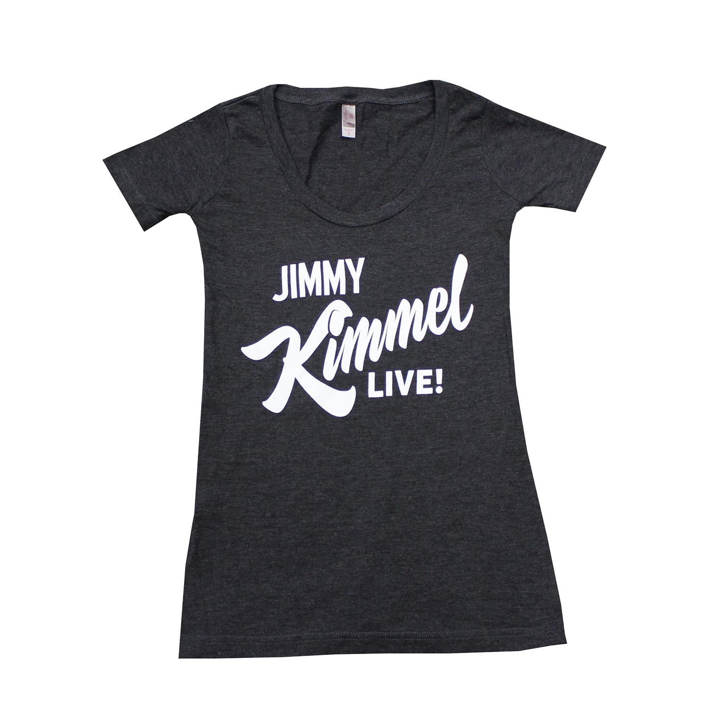 Jimmy Kimmel Live! Hollywood Charcoal Scoop Neck Tee Shirt | Adult X-Large