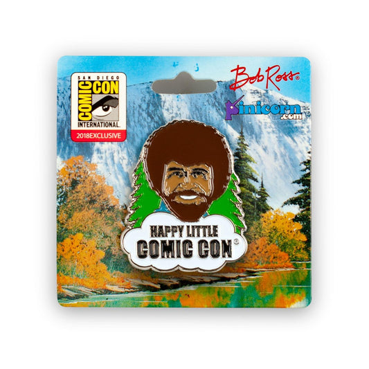 Bob Ross Collectibles Happy Little Comic Con Enamel Collector Pin