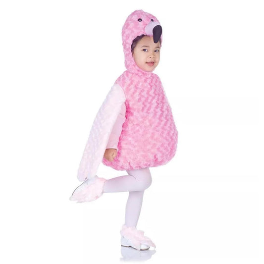 Belly Babies Pink Flamingo Costume Child Toddler Medium 18-24 Months