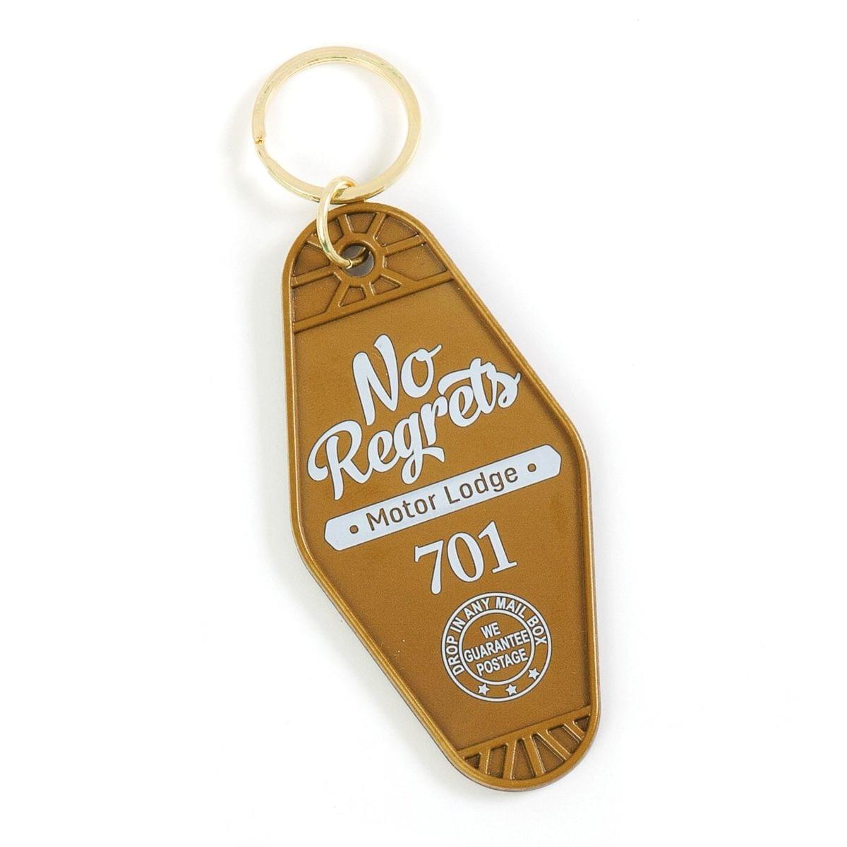 No Regrets Motor Lodge Motel Keychain