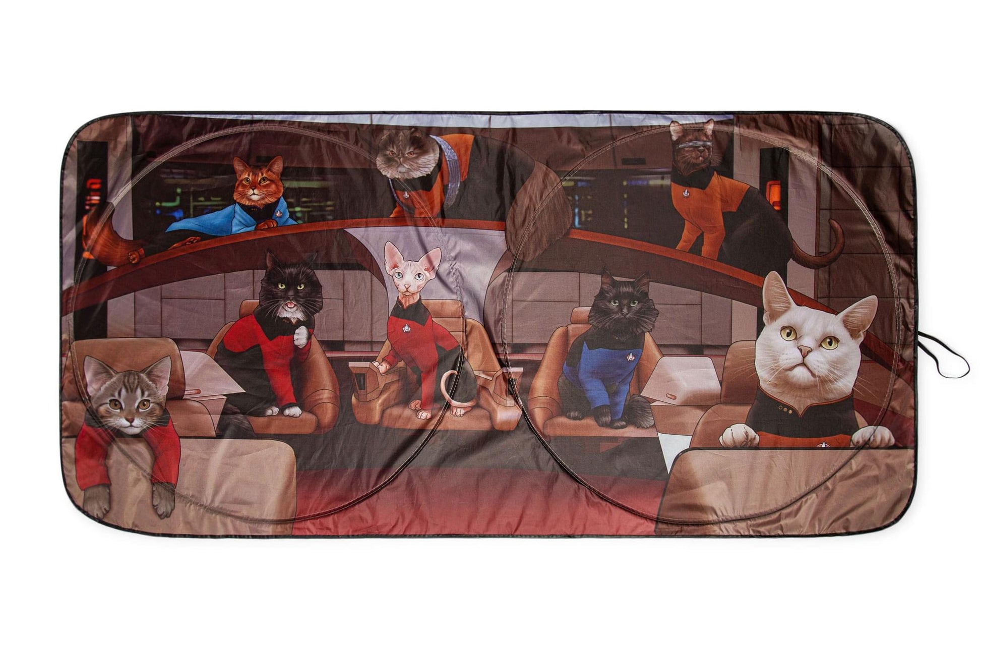 Star Trek: The Next Generation Cats Sunshade for Car Windshield | 64 x 32 Inches