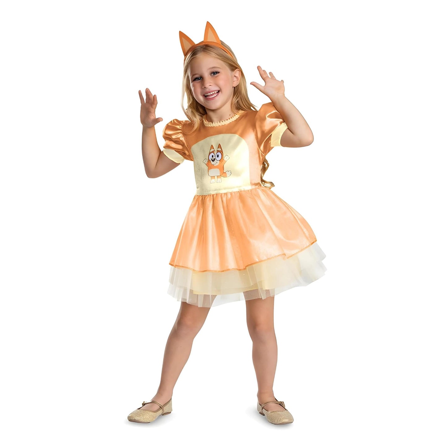 Bluey Bingo Dress Classic Toddler Costume | M (3T-4T)
