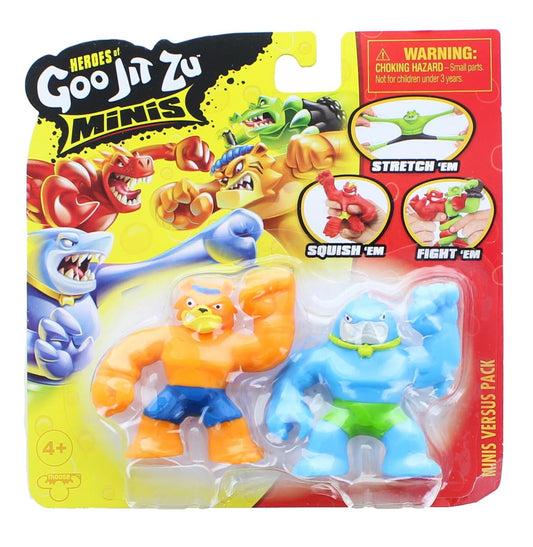 Heroes of Goo Jit Zu Minis Versus Figure 2-Pack | Thrash vs Tygor