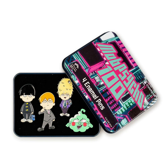Mob Psycho 100 4-Piece Enamel Collector Pin Set