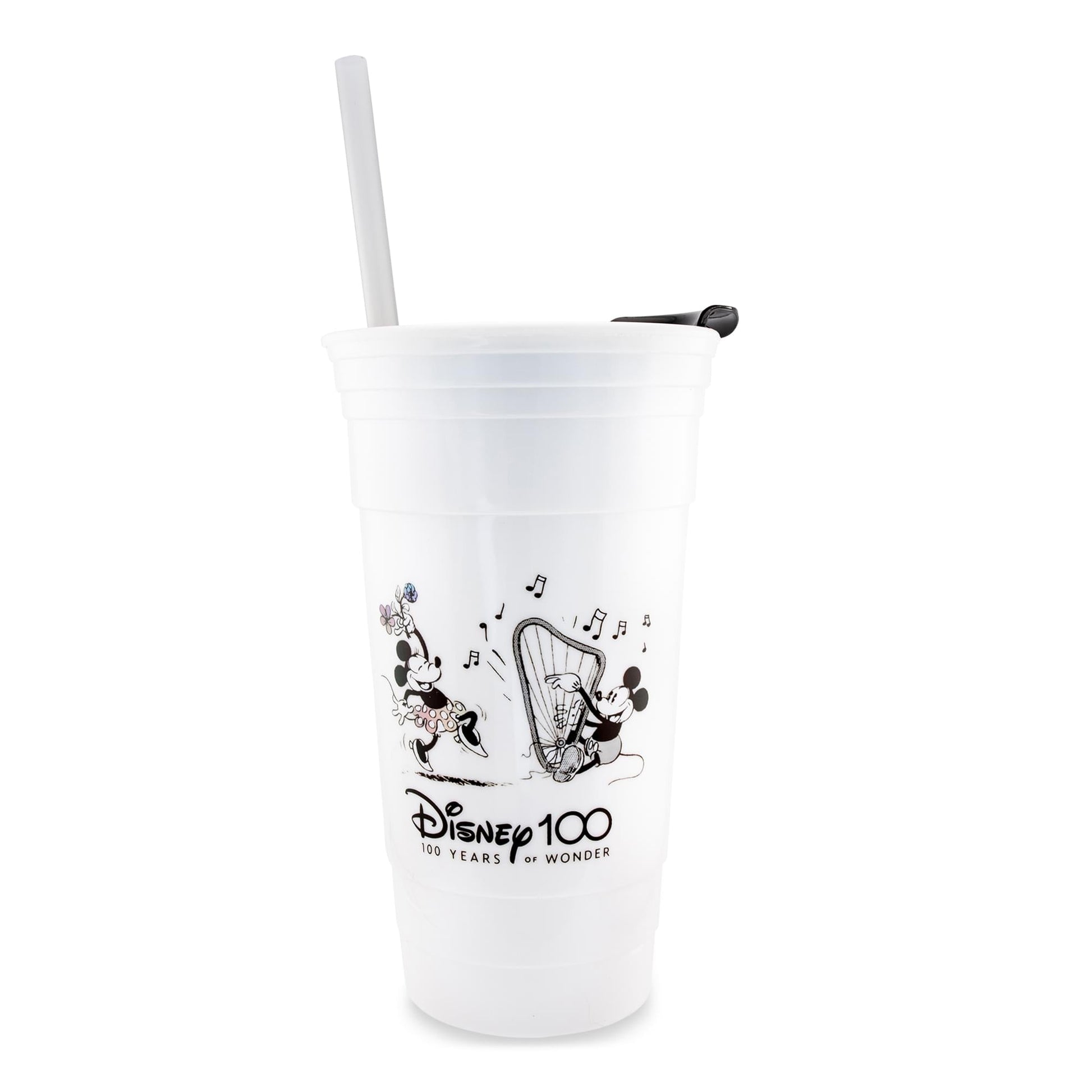 Disney 100 Mickey and Minnie Mouse Dance Tumbler With Lid and Straw | 32 Ounces