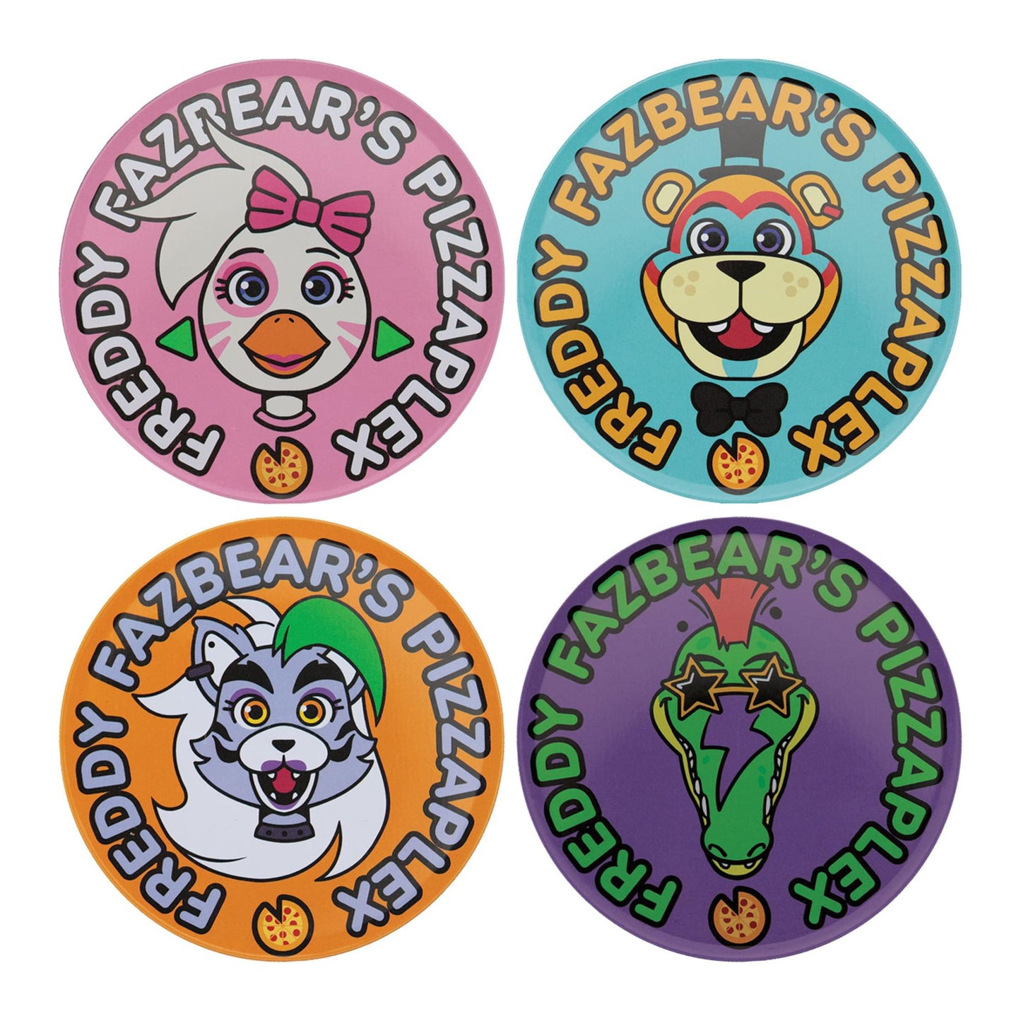Five Nights at Freddy's 4-Piece Printed Drink Coaster Set