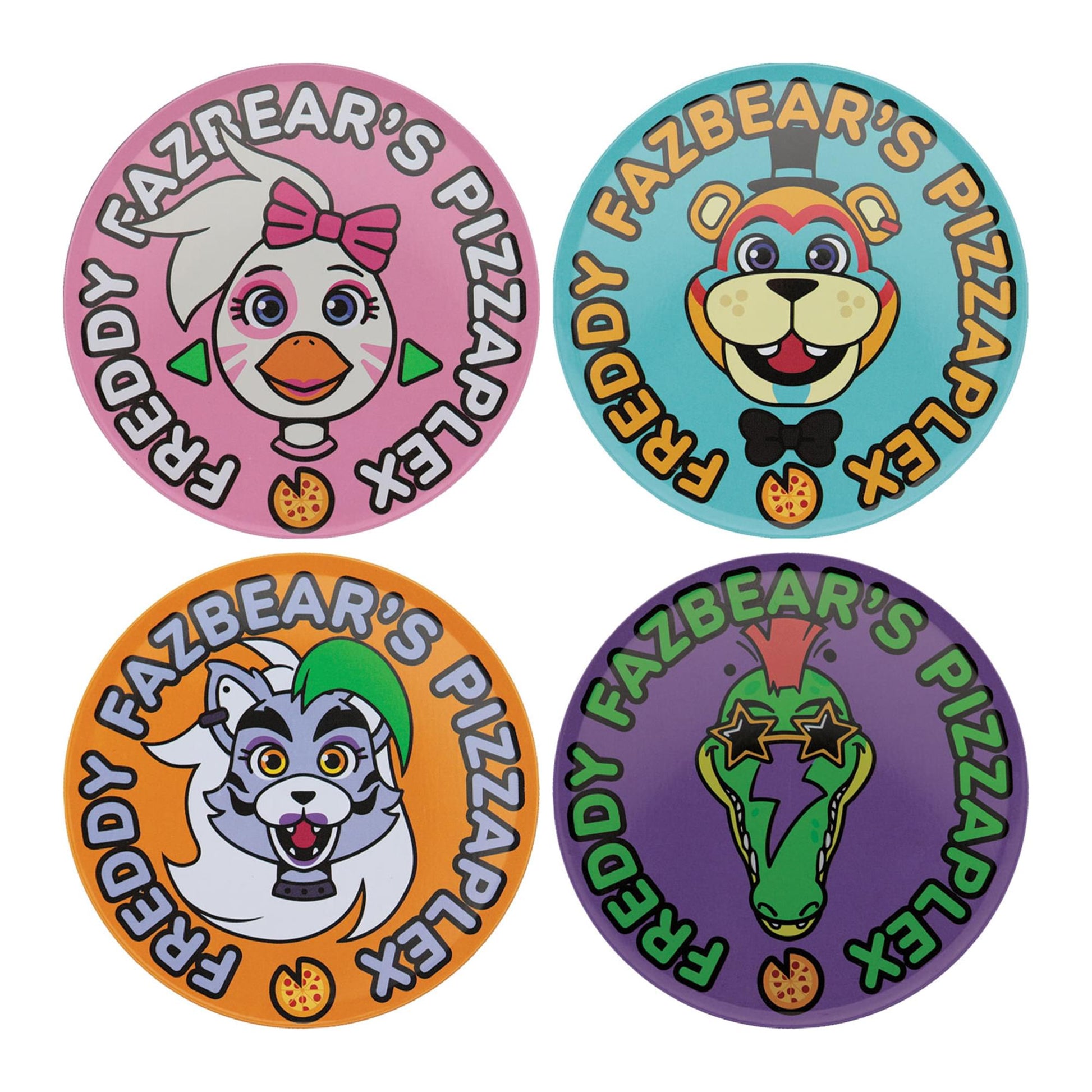 Five Nights at Freddy's 4-Piece Printed Drink Coaster Set