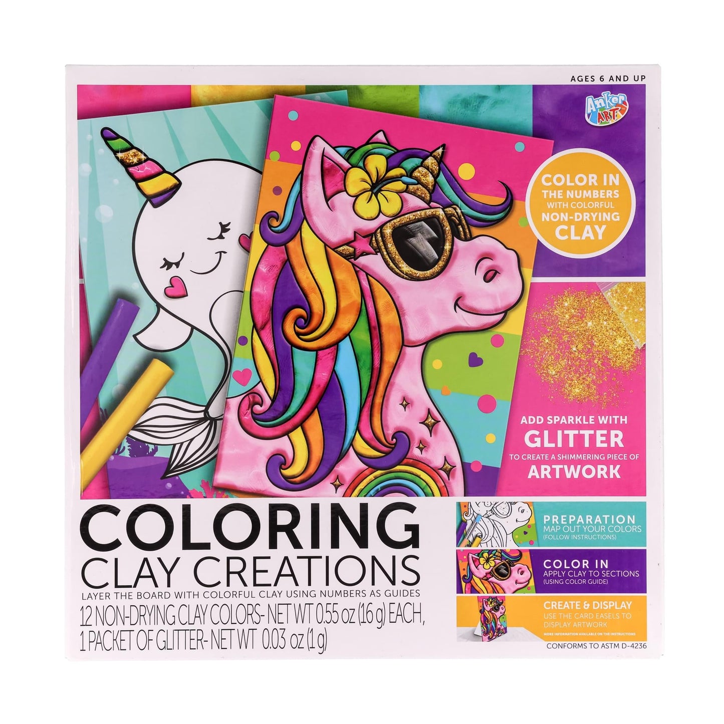 Coloring Clay Creations Design Kit | Unicorn