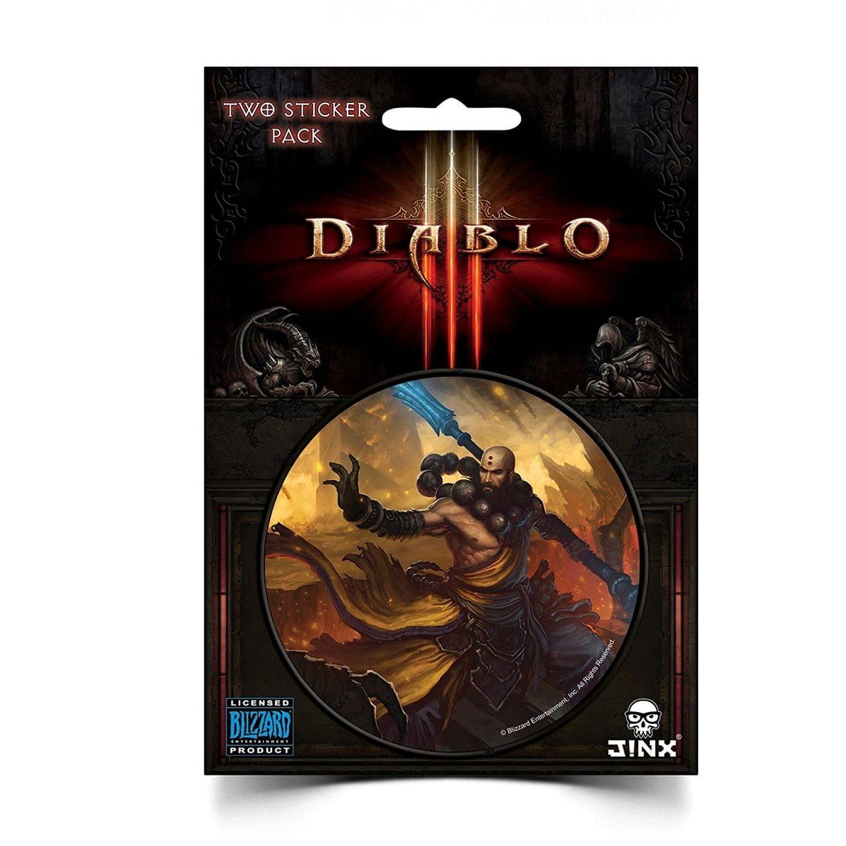 Diablo III 3" Round Sticker 2-Pack: Monk Class