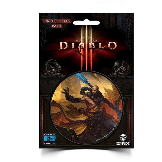 Diablo III 3" Round Sticker 2-Pack: Monk Class