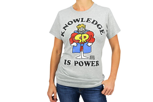 Schoolhouse Rock! “Knowledge Is Power” Adult T-Shirt - Grey M