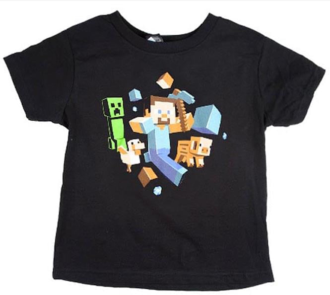 Minecraft Run Away! Youth T-Shirt Youth X-Large