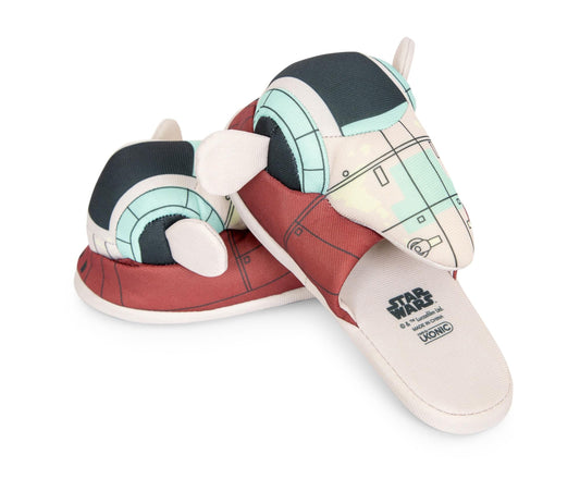 Star Wars Boba Fett Firespray Gunship Unisex Slippers for Adults | Mens 10