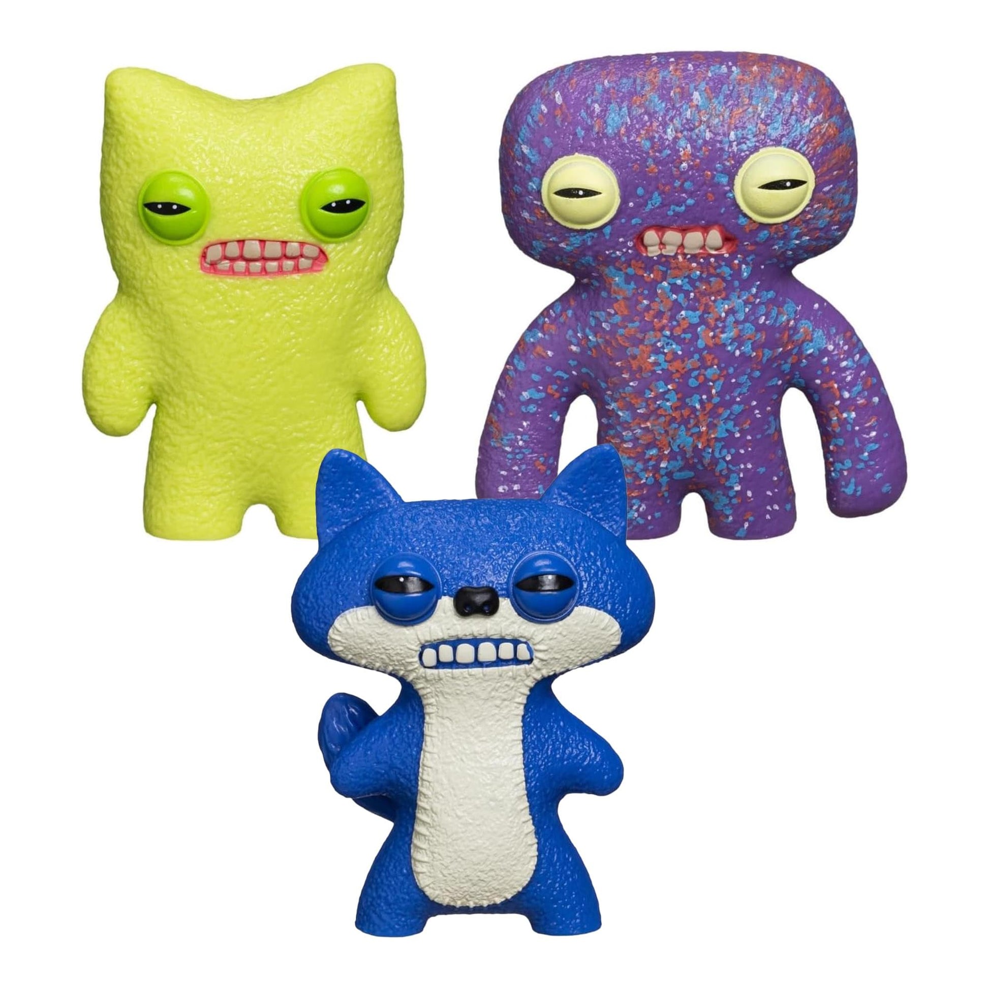 Fuggler 2.5 Inch Figure 3-Pack | Green, Purple, Blue/White