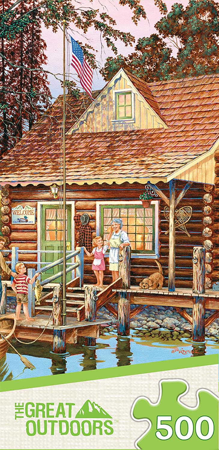 Grandpas Cabin 500 Piece Jigsaw Puzzle