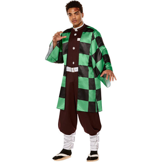 Demon Slayer Tanjiro Adult Costume | Large