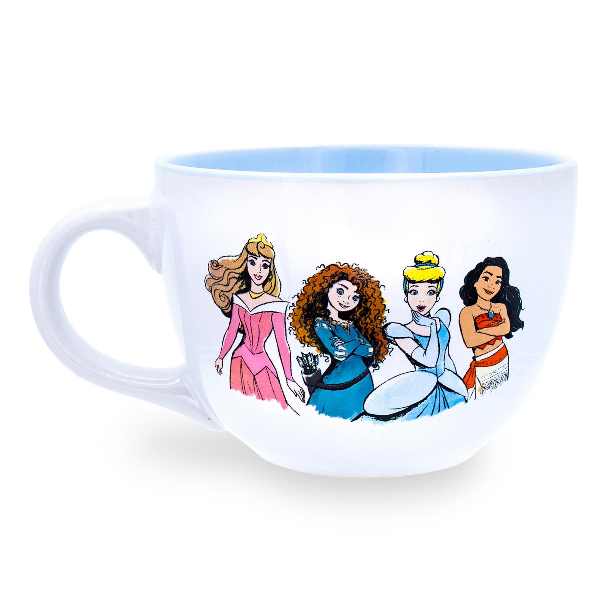 Disney Princess "Courage To Be Kind" Ceramic Soup Mug | Holds 24 Ounces