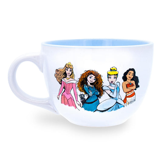 Disney Princess "Courage To Be Kind" Ceramic Soup Mug | Holds 24 Ounces