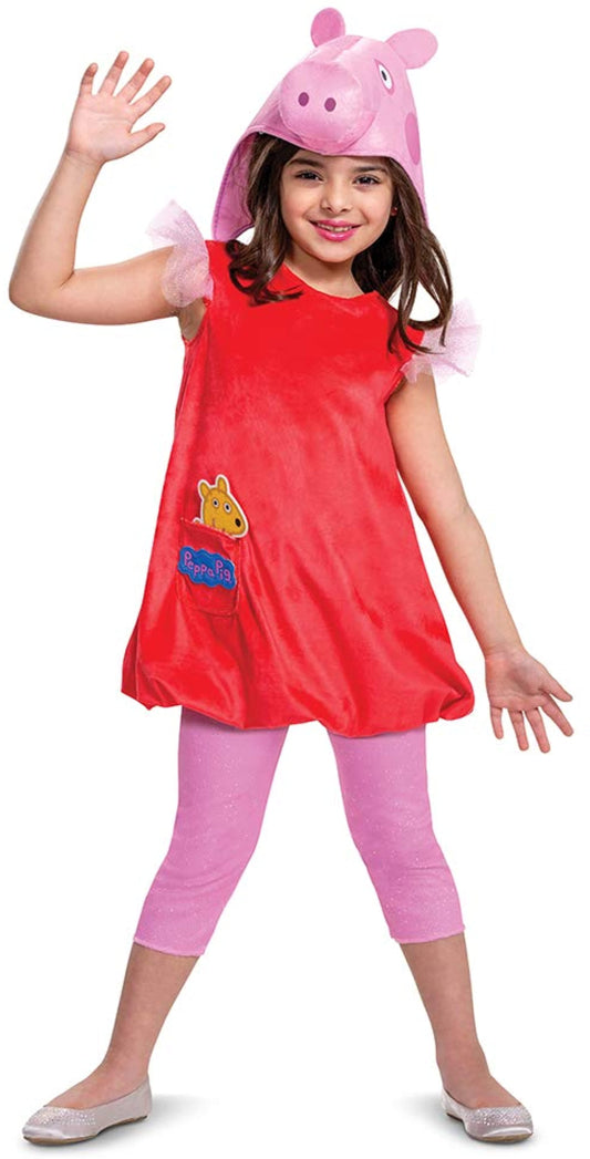 Peppa Pig Deluxe Toddler Costume | Medium (3T-4T)