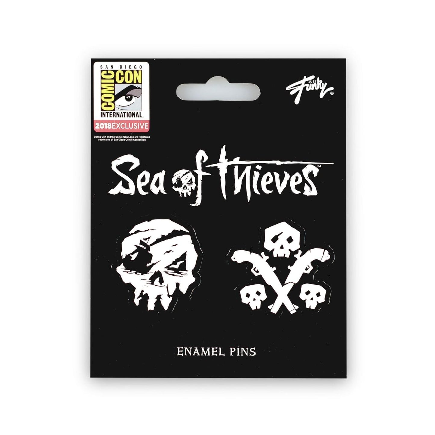 Sea of Thieves Skull & Gun Pins | Exclusive Just Funky Collector Pins | Set of 2