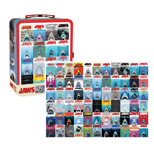 JAWS 500 Piece Jigsaw Puzzle and Tin Fun Box Set