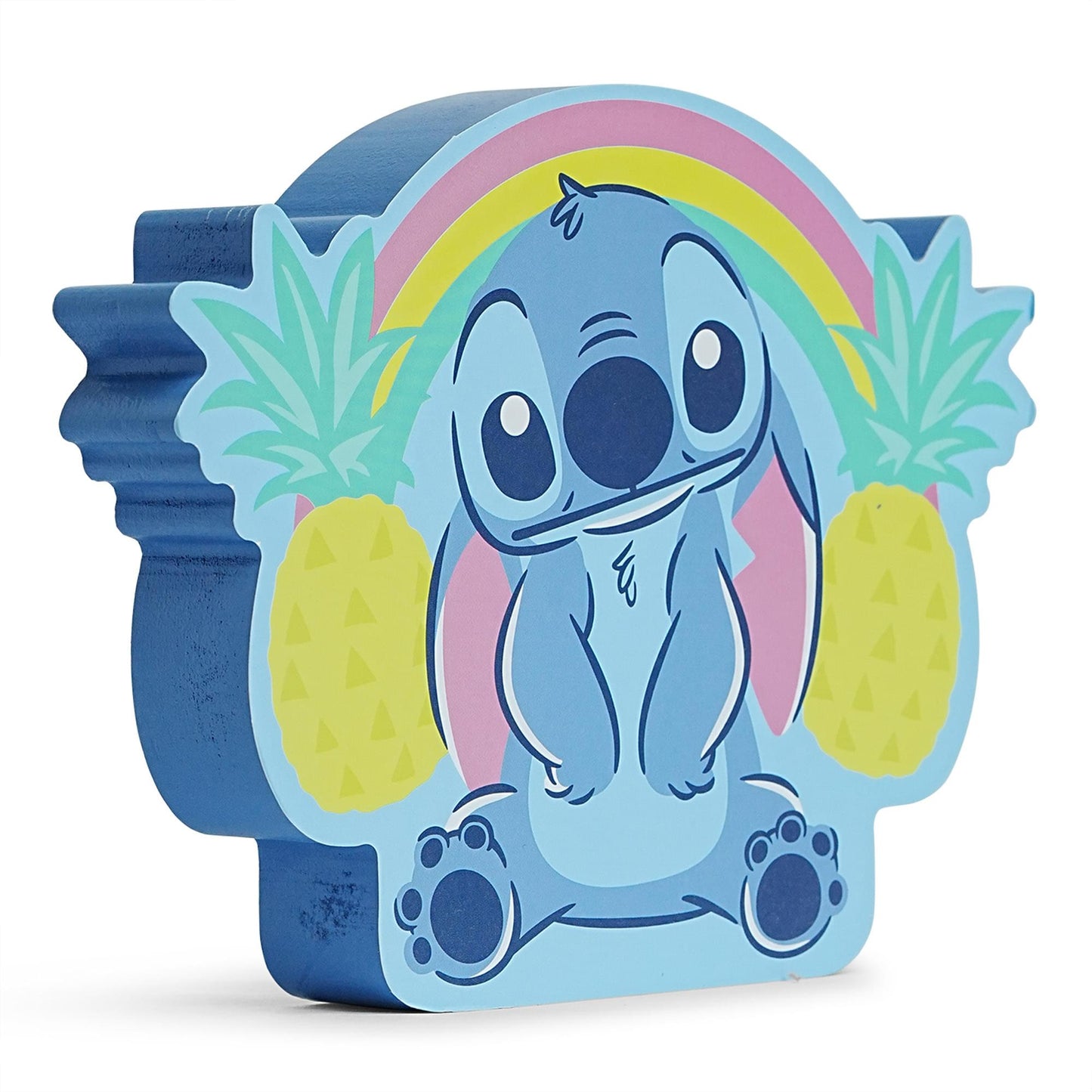 Disney Lilo & Stitch Pineapples Die-Cut Wooden Wall Art | 6 x 8 Inches