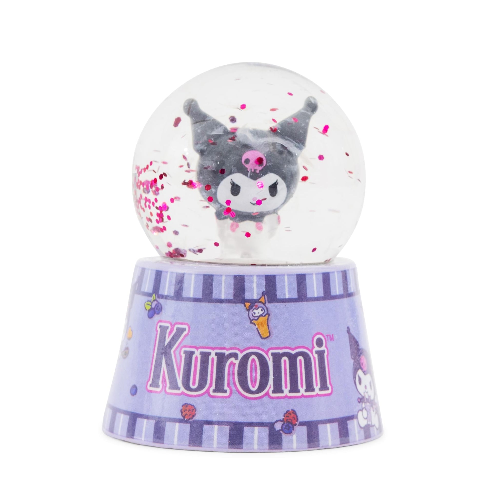 Sanrio Kuromi Mini Light-Up Snow Globe | 3 Inches Tall