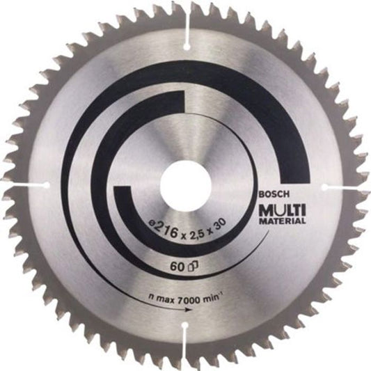 BOSCH PROFESSIONAL Carbide Circular Saw Blade 216 x 30 x 2.5 mm (60 teeth) - Multi-material