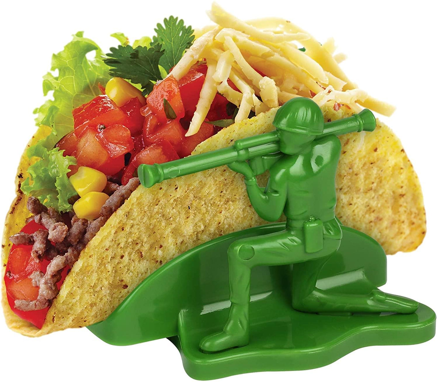 Liberty Sculpted Little Green Army Men Taco & Snack Holder