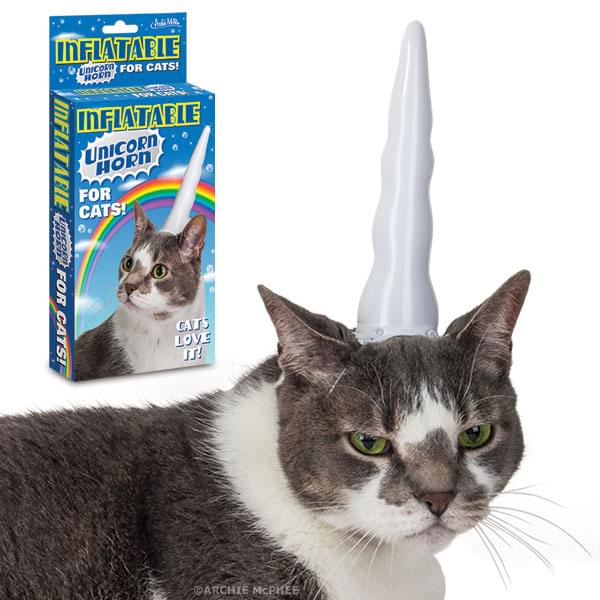 Inflatable Unicorn Horn For Cats