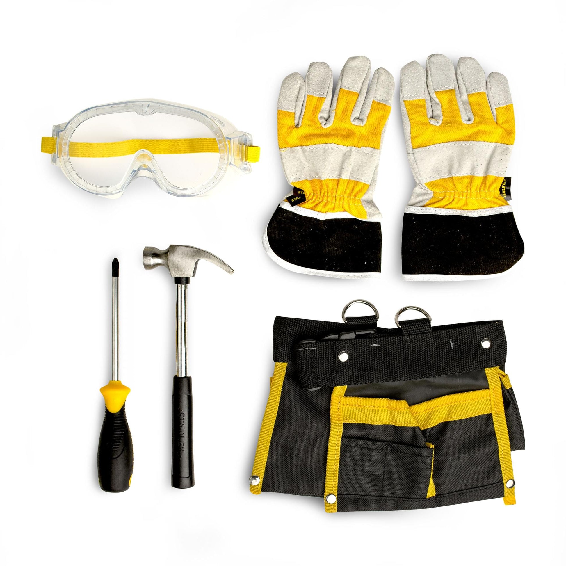 Stanley Jr. 5 Piece Tool Set | Real Tools for Kids