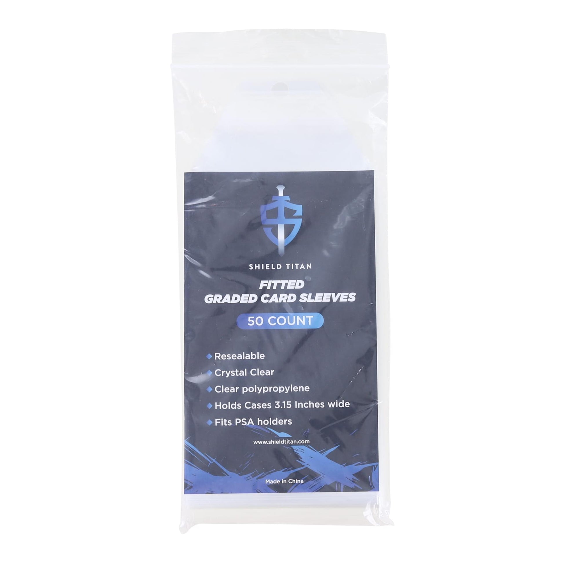 Shield Titan Semi-Rigid Trading Card Holders | 3.15 Inches | 50 ct