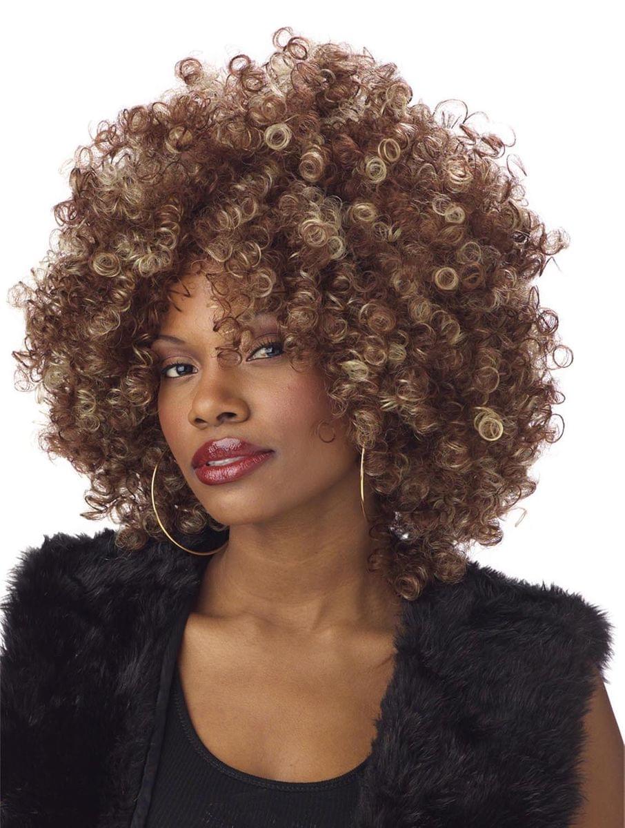 Fine Foxy Fro Costume Wig Adult One Size
