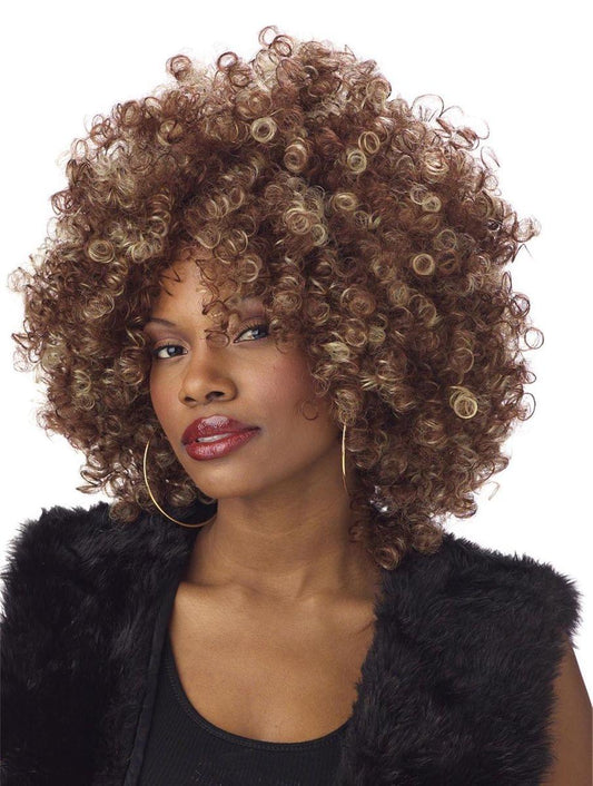 Fine Foxy Fro Costume Wig Adult One Size