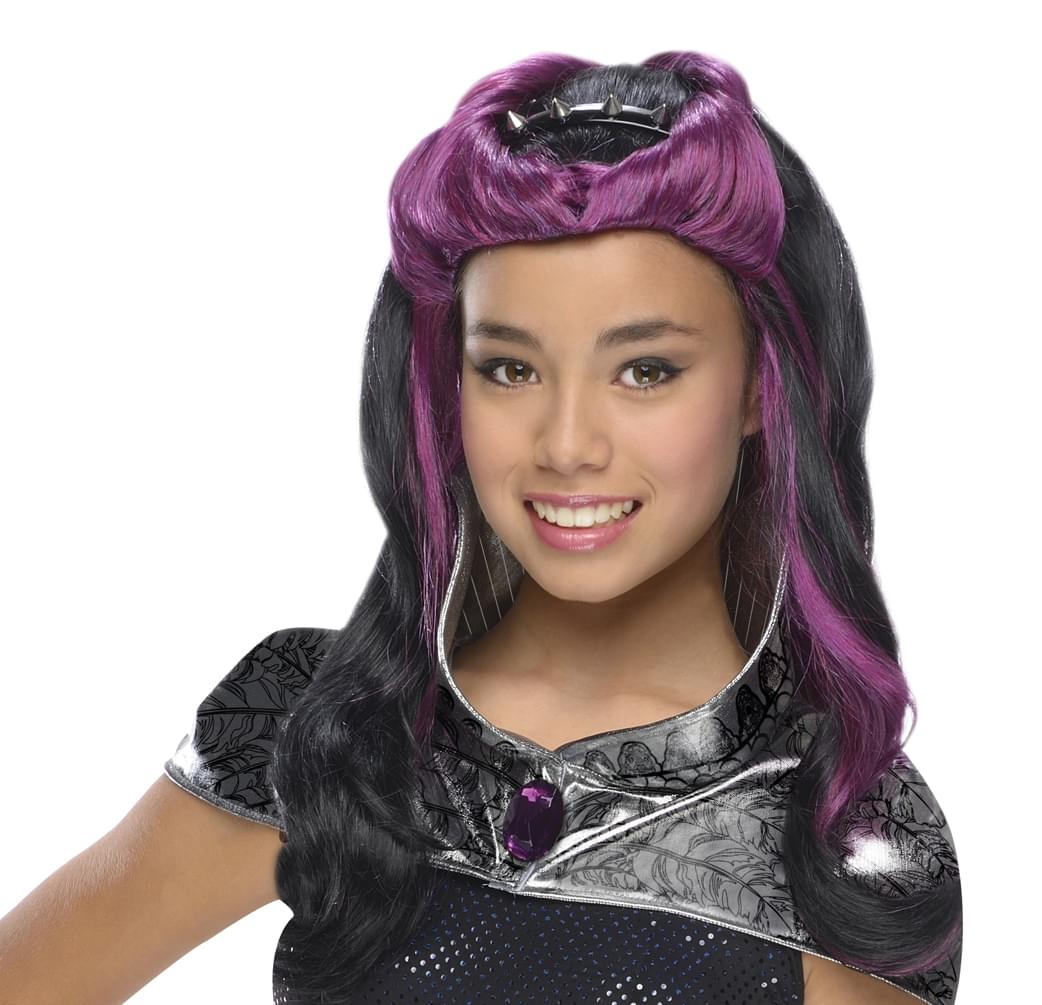 Ever After High Raven Queen Child Costume Wig With Headpiece