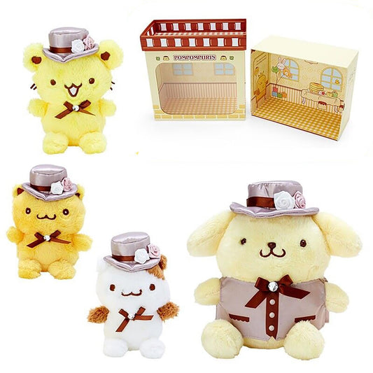 Sanrio 4 Piece Dress-Up Plush Doll Set | Pompompurin
