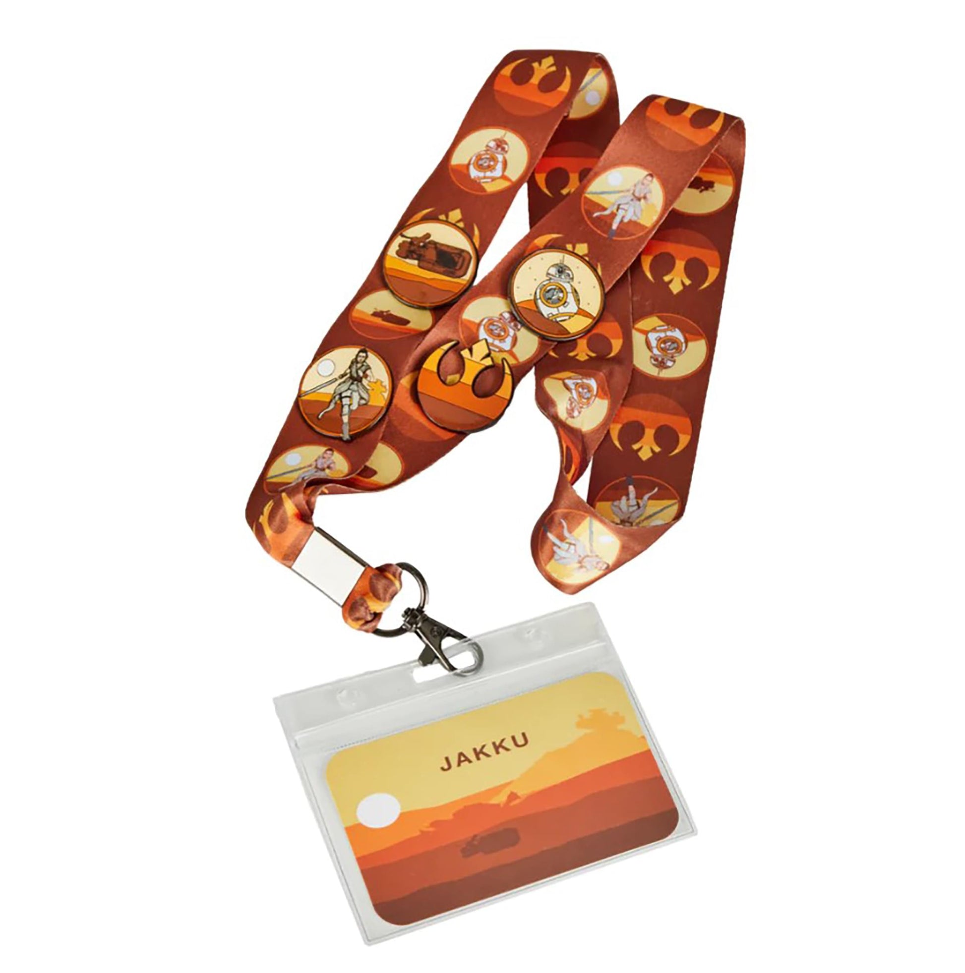 Star Wars Lands Jakku Lanyard with Card Holder and 4 Pins