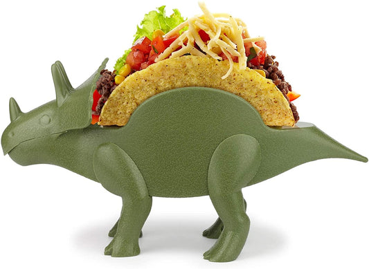 TriceraTACO Sculpted Dinosaur Taco & Snack Holder